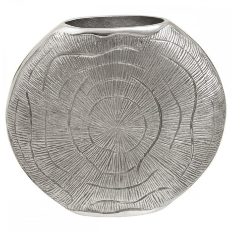 Silva Large Oak Effect Silver Vase