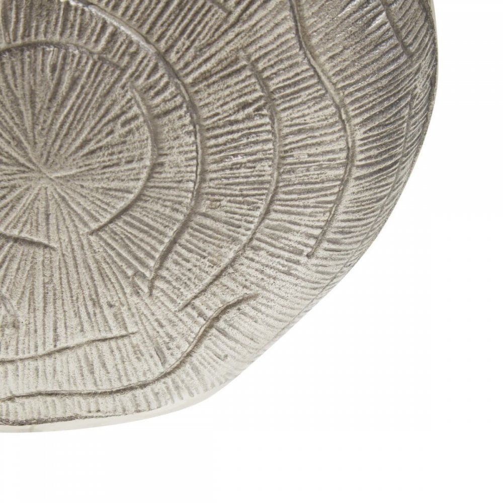 Silva Small Oak Effect Silver Vase