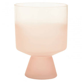 Baila Large Matte Pink Glass Vase
