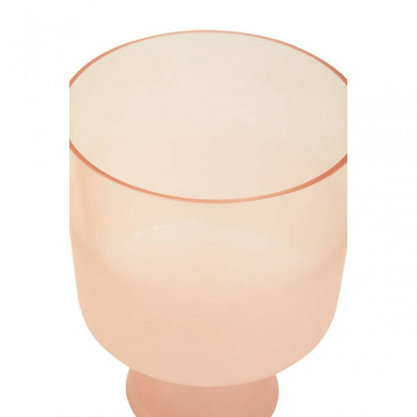 Baila Large Matte Pink Glass Vase
