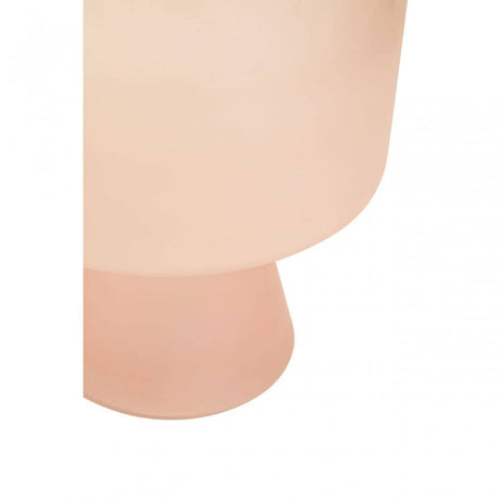 Baila Large Matte Pink Glass Vase