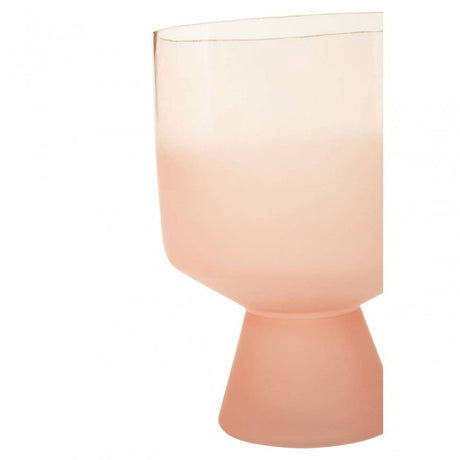 Baila Small Matte Pink Glass Vase