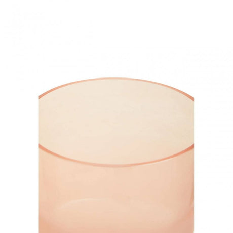 Baila Small Matte Pink Glass Vase