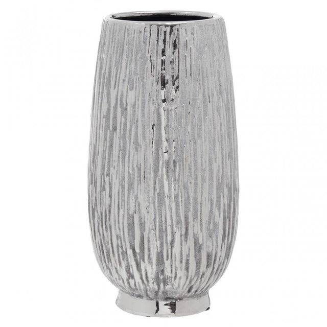 Hesper Small Silver Ceramic Vase