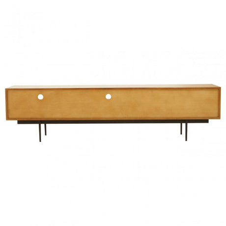 Jakara Natural Finish Wooden Media Unit
