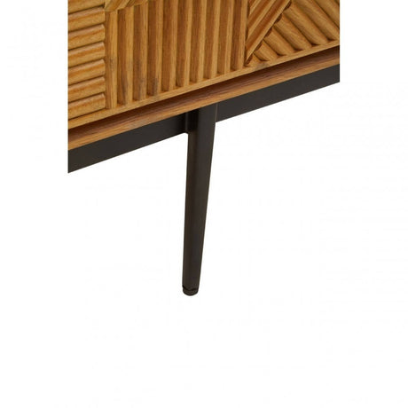 Jakara Natural Finish Wooden Media Unit