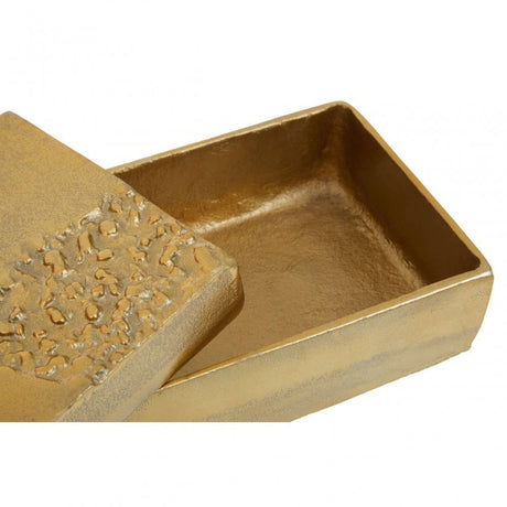 Dante Textured Gold Trinket Box