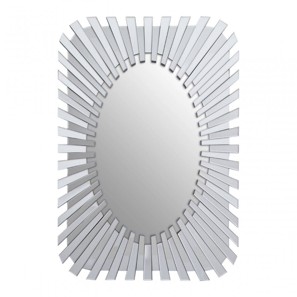 Jade Silver Sunburst Wall Mirror