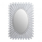 Jade Silver Sunburst Wall Mirror
