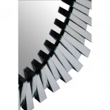 Jade Silver Sunburst Wall Mirror