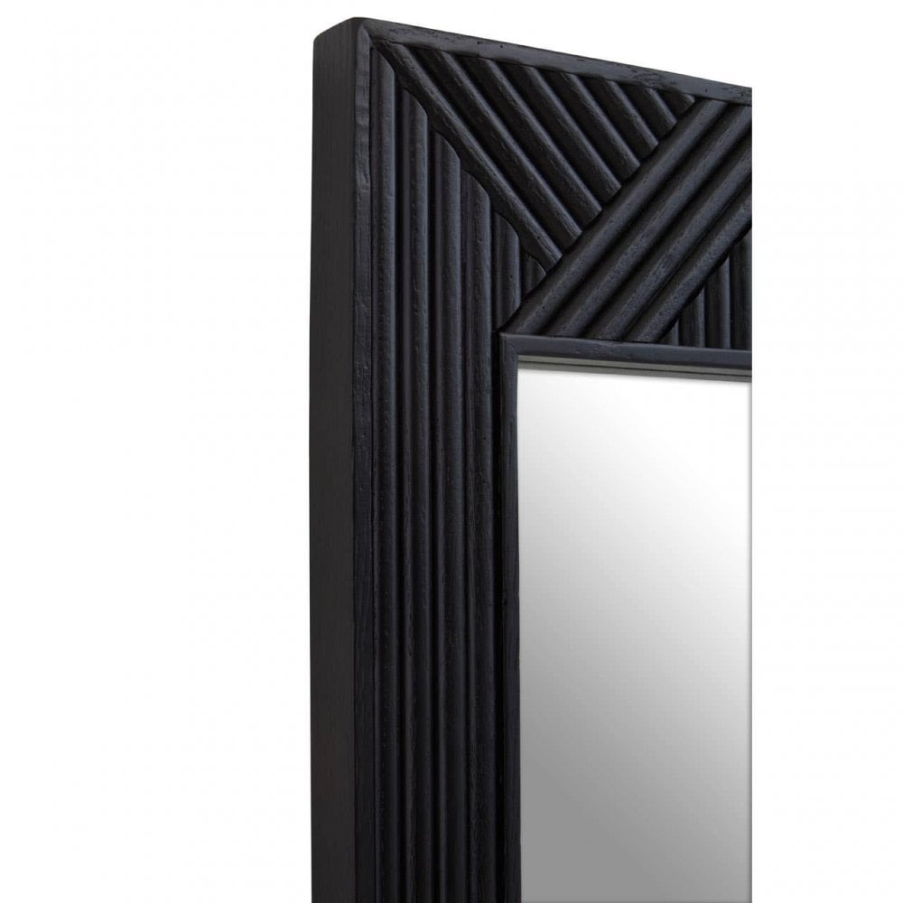 Jakara Black Finish Floor Standing Mirror