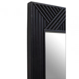 Jakara Black Finish Floor Standing Mirror