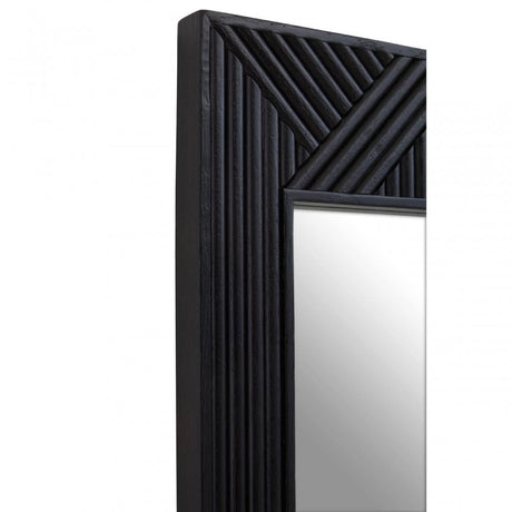 Jakara Black Finish Floor Standing Mirror