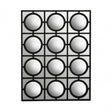 Telese Black Finish Wall Mirror