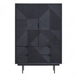 Jakara Black Finish Wooden Cabinet
