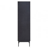 Jakara Black Finish Wooden Cabinet