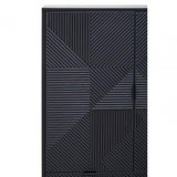 Jakara Black Finish Wooden Cabinet