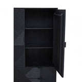 Jakara Black Finish Wooden Cabinet