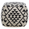 Cefena Square Patterned Footstool