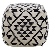 Cefena Square Patterned Footstool