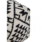 Cefena Square Patterned Footstool