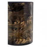 Gaia Black And Gold Small Candle Holder