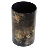 Gaia Black And Gold Large Candle Holder