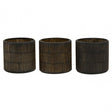 Gaia Set Of 3 Gold Tealight Holders