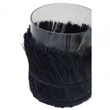 Kuta Black Large Candle Holder