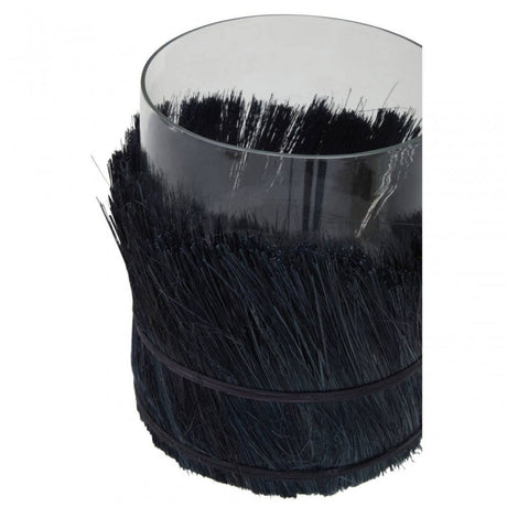 Kuta Black Large Candle Holder