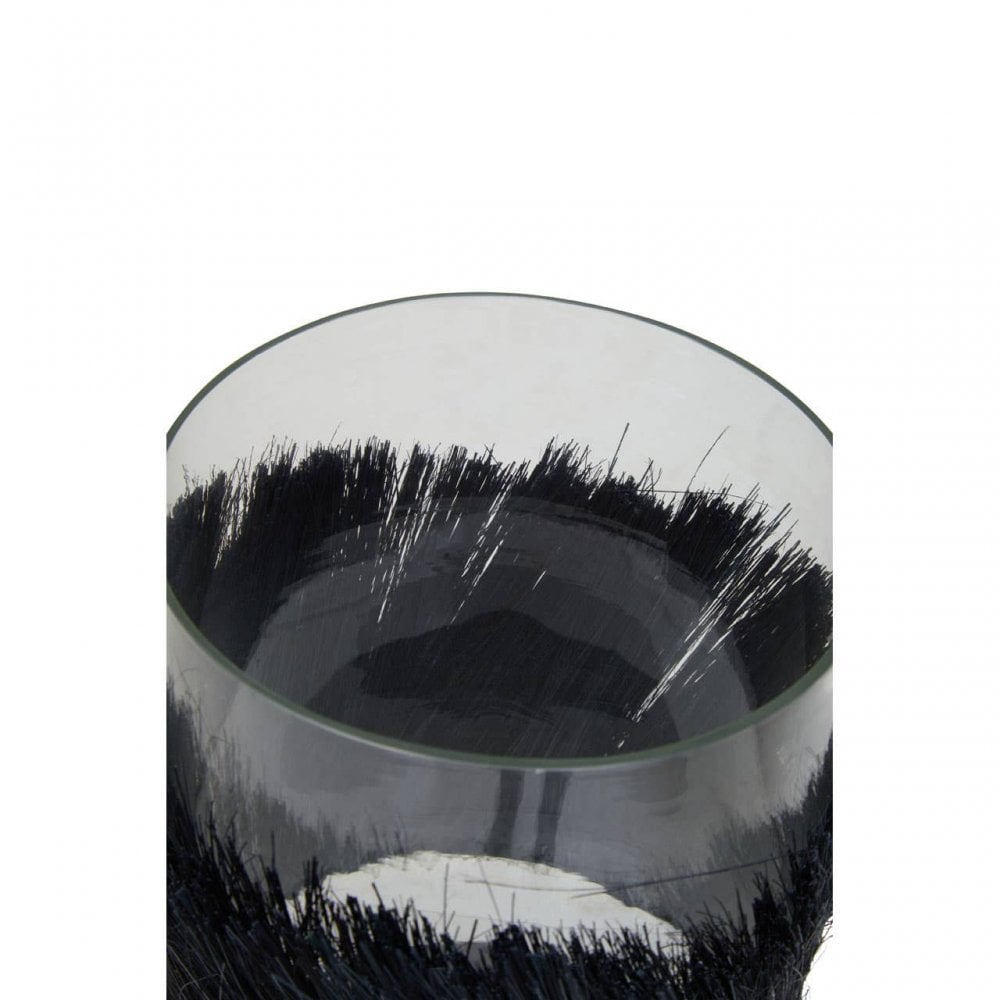 Kuta Black Large Candle Holder