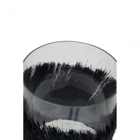 Kuta Black Large Candle Holder