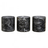 Garan Set Of 3 Grey Tealight Holders