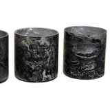 Garan Set Of 3 Grey Tealight Holders