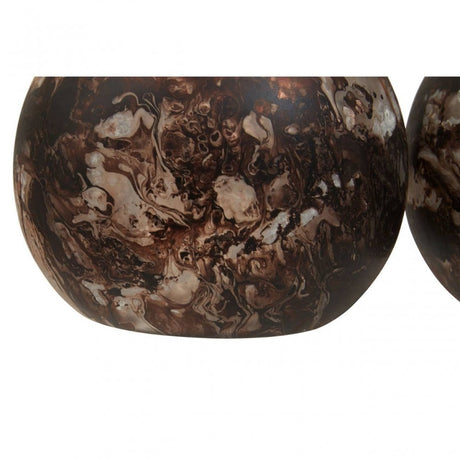 Garan Set Of 3 Brown Tealight Holders