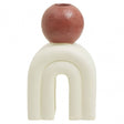 Utica Candle Holder With Cream Base