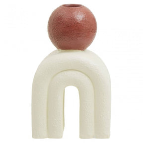 Utica Candle Holder With Cream Base