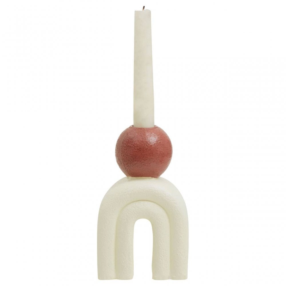 Utica Candle Holder With Cream Base