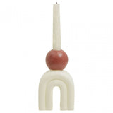 Utica Candle Holder With Cream Base