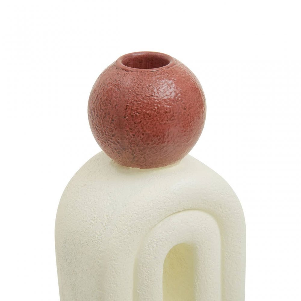 Utica Candle Holder With Cream Base