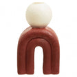 Utica Candle Holder With Red Base