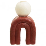 Utica Candle Holder With Red Base