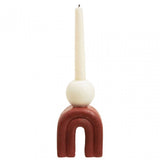 Utica Candle Holder With Red Base