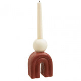 Utica Candle Holder With Red Base