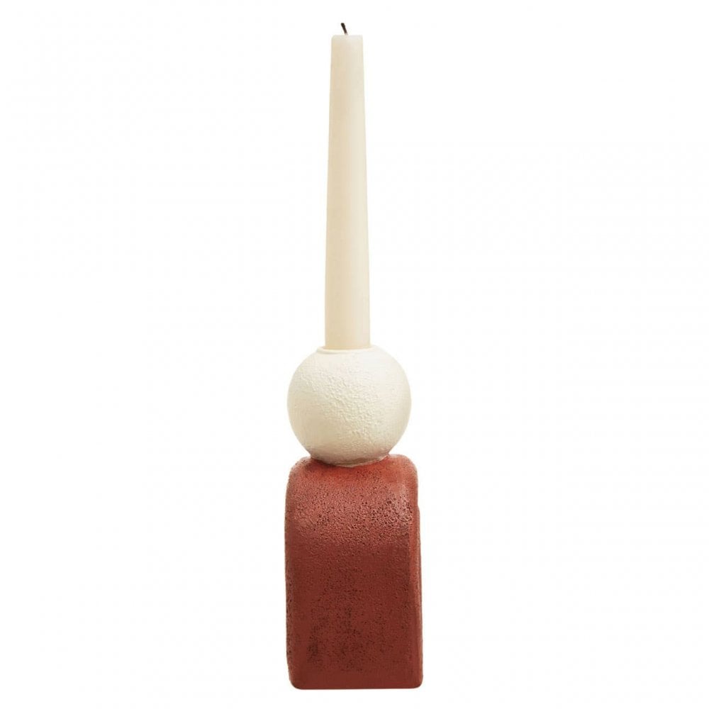 Utica Candle Holder With Red Base