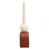 Utica Candle Holder With Red Base