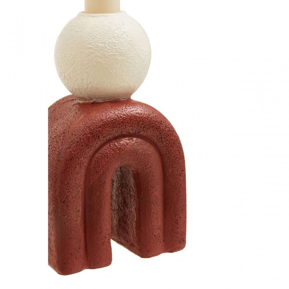 Utica Candle Holder With Red Base