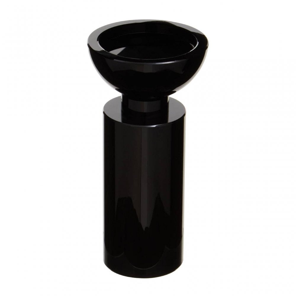 Carrie Black Finish Candle Holder