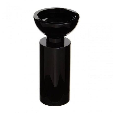 Carrie Black Finish Candle Holder