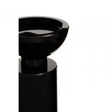 Carrie Black Finish Candle Holder